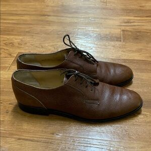 Bally Brown Leather Derby Shoes